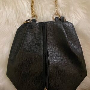 Elegant Black Leather Women's Bag
